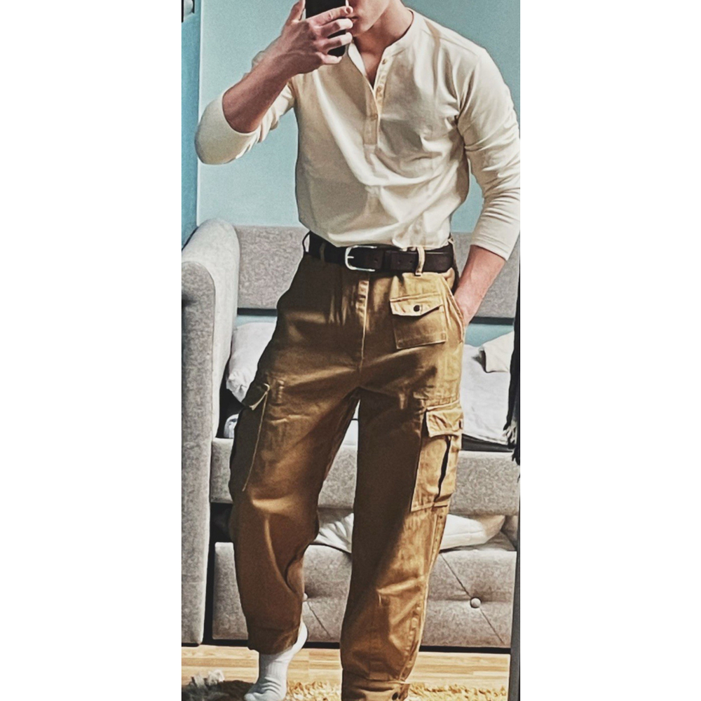 Non Stock Belgian M-64 13 oz Cotton Twill Relaxed Fit Field Barrel Leg Pants 38 - Picture 10 of 11